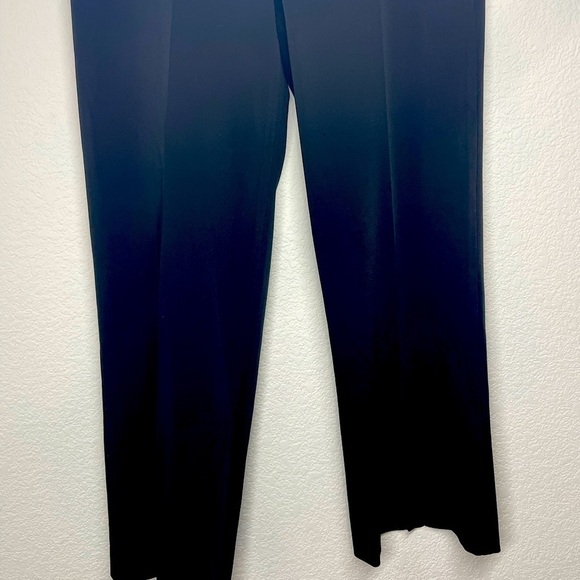 THEORY pants trouser black sz 8 wide leg wool blend - Picture 3 of 12